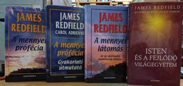 James Redfield, Carol Adrienne, Michael Murphy, Sylvia Timbers - 4 db vallsfilozfia: A mennyei ltoms + A mennyei prfcia + A mennyei prfcia: gyakorlati tmutat + Isten s a fejld Vilgegyetem