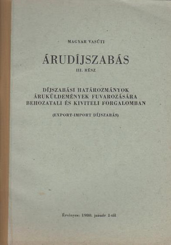 Juh�sz-Vass - Magyar Vas�ti �rud�jszab�s II-III