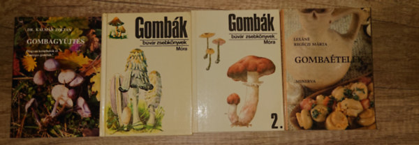 Lex�n� Reg�czi M�rta - 4 k�nyv a gomb�kr�l: Gombagy�jt�s, Gomb�k I-II.(B�v�r zsebk�nyvek), Gomba�telek