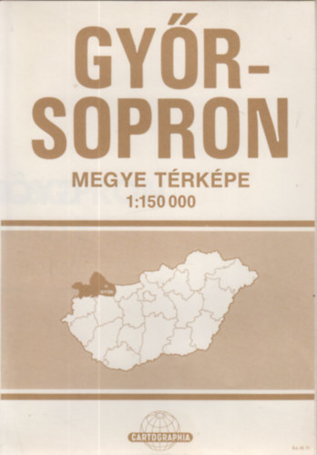 Gy�r-Sopron megye t�rk�pe (1:150 000)