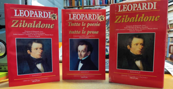 Giacomo Leopardi - 2 k�tet Leopardi: Tutte le poesis e tutte le prose + Zibaldone