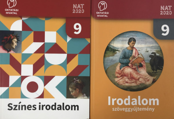 S�ndor Csilla  (szerk.) - Sz�nes irodalom 9. Tank�nyv + Sz�veggy�jtem�ny (2 k�tet)