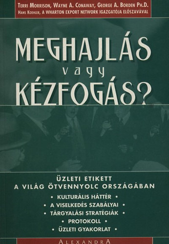 Morrison, Terri, Conaway, Waynea., Borden, Georgea. - Meghajl�s vagy k�zfog�s?