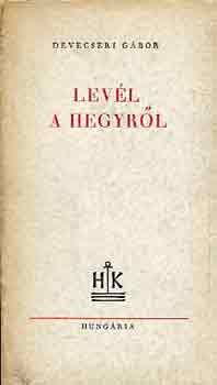 Devecseri G�bor - Lev�l a hegyr�l