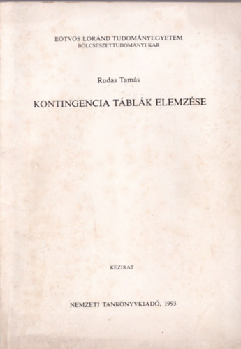 Rudas Tams - Kontingencia tblk elemzse