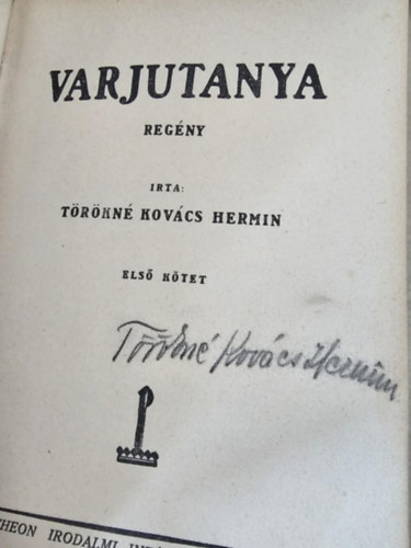 T�r�kn� Kov�cs Hermin - Varjutanya I-II.