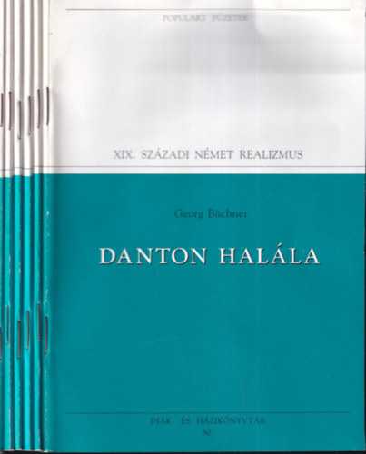 Gustave Flaubert, Henry James, Honoré de Balzac, Stendhal, Charles Dickens Georg Büchner - 6 db. Populart füzetek- Realizmus (Danton halála + Három mese + A csavar fordul egyet + A vörös vendégfogadó + Vanina Vanini + Karácsonyi ének)