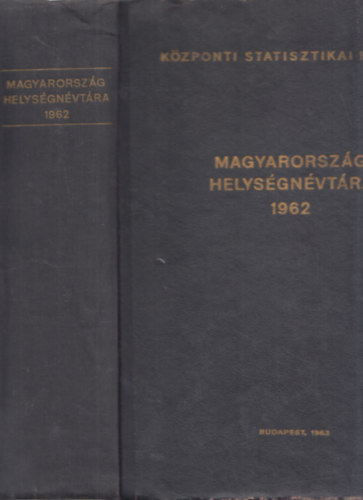 Magyarorszg Helysgnvtra  1962