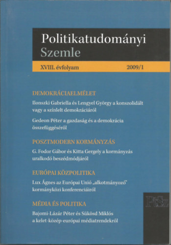 Politikatudom�nyi Szemle 2009/1