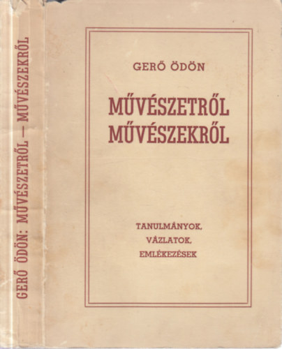 Ger� �d�n - M�v�szetr�l, m�v�szekr�l