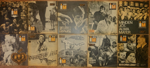 10 lapsz�m az Ifj�s�gi Magazin 1969-es �vfolyam�b�l: janu�r, febru�r, m�rcius, �prilis, m�jus, j�nius, j�lius, augusztus, szeptember, november