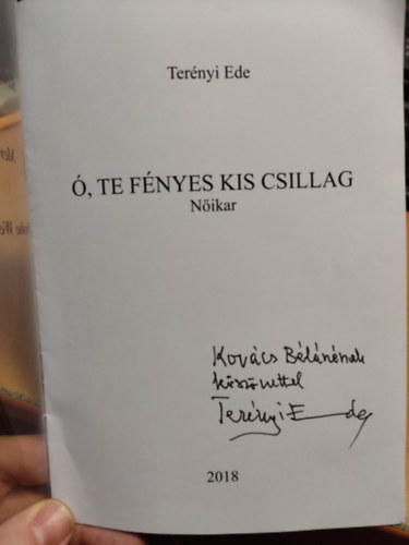 Ternyi Ede - , te fnyes kis csillag - Nikar
