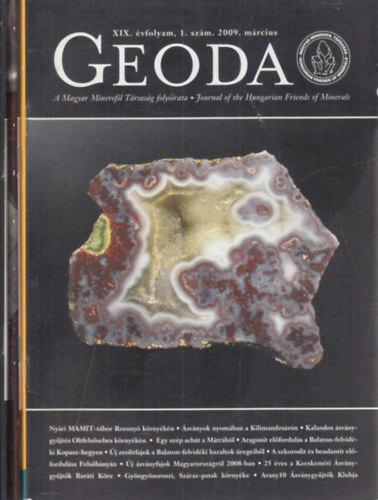 Geoda folyirat 2009/1-3. (teljes vfolyam, 3 db. lapszm)- A Magyar Minerofil Trsasg folyirata