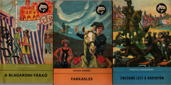 Kende S�ndor, Pierre Gamarra, Dienes Andr�s, Vaszilij Akszjonov A. Nyekraszov - 6 db Delfin k�nyv egy�tt: Eml�km� lett a nagyap�m, Farkasles, A blagaroni f�ra�, A n�ma v�lgyben, Lusta Emmi �s a szerelem, Link�ci kapit�ny kalandjai.