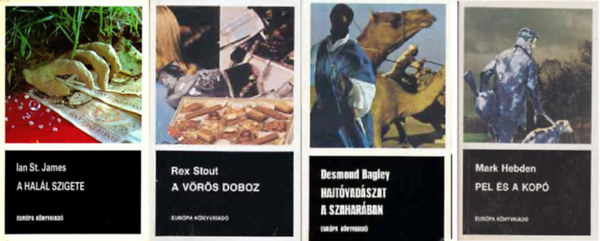 Ian St. James, Rex Stout - A hall szigete +   A vrs doboz + Hajtvadszat a Szaharban + Pel s a kop ( 4 ktet )