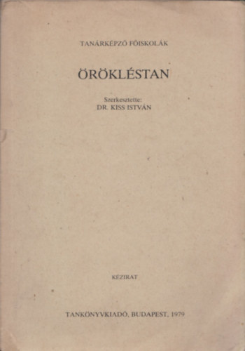 Dr. Kiss Istvn - rklstan (kzirat)