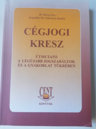 Dr. Szegedin Dr. Sebestyn Katalin Rzsa va - Cgjogi Kresz
