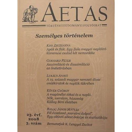 Aetas T�rt�nettudom�nyi foly�irat 2006/2-3