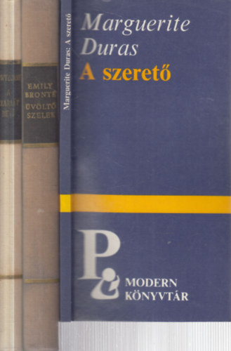 Emily Bronte, Nathaniel Hawthorne Marguerite Duras - 3 db. klasszikus romantikus könyv (A szerető + Üvöltő szelek + A skarlát betű)