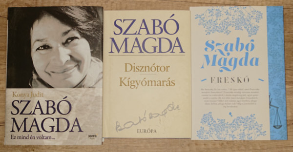 Szab� Magda - 3 reg�ny Szab� Magd�t�t �s egy r�la sz�l� k�nyv aj�nd�kba: Fresk�, Diszn�tor/ K�gy�mar�s + Szab� Magda - Ez mind �n voltam