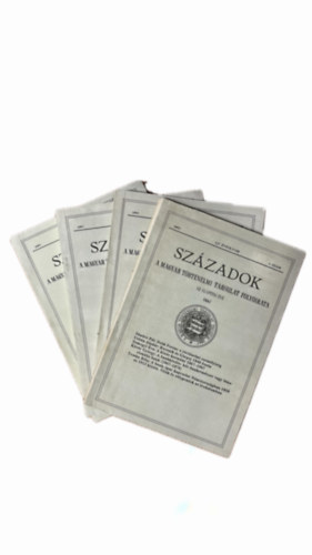Magyar Trtnelmi Trsulat - Szzadok - 127. vfolyam -1993 -1-6. szm (4db, teljes vfolyam)