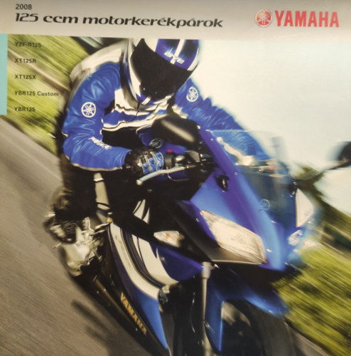 Yamaha 125 ccm motorkerékpárok 2008 - prospektus