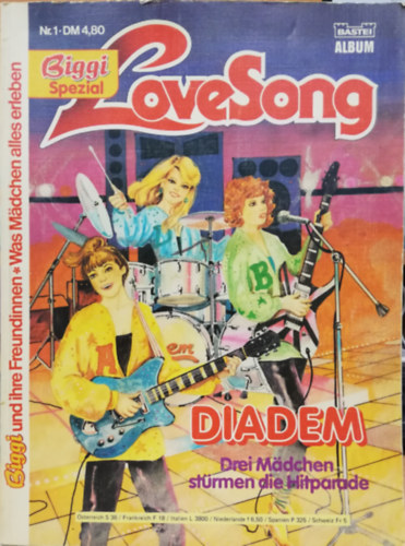 Biggi Spezial Nr. 1. Love Song. Diadem. Drei M�dchen st�rmen die Hitparade
