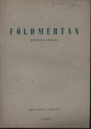 Szentandr�ssi Gyula - T�ltsz�ki Tivadar - F�ldm�rtan �p�t�szek sz�m�ra