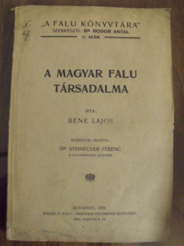 Bene Lajos - A magyar falu trsadalma