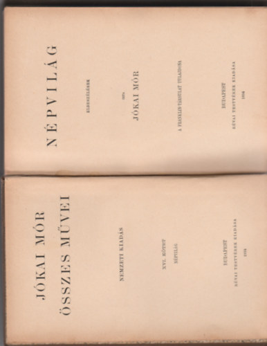 Jkai Mr - Npvilg - Elbeszlsek (Nemzeti kiads 16.)