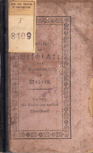 Samuel Wölfel - Bentrage zur geschichte des evang. Gymnasiums ...