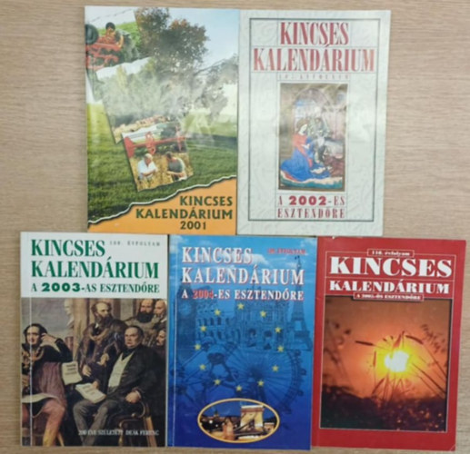 Dulai Sándor (főszerk.) - 5 db Kincses Kalendárium: 2001-2005