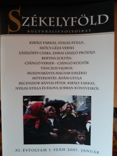 Szkelyfld kulturlis folyirat XI. vf. 1. sz. 2007. janur