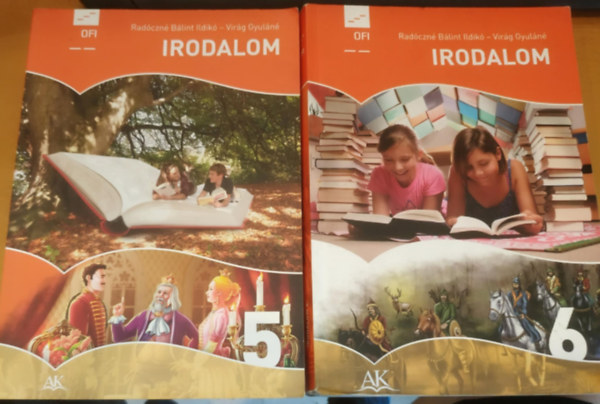 Virg Gyuln Radczn Blint Ildik - 2 db Irodalom 5-6 tanknyv az 5. s 6. vfolyam szmra