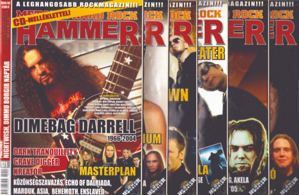 Cseltei Lszl  Lnrd Lszl (szerk.) - Metal Hammer 2005/2., 5., 6., 7-8, 10., 11. szmok (7 szm)
