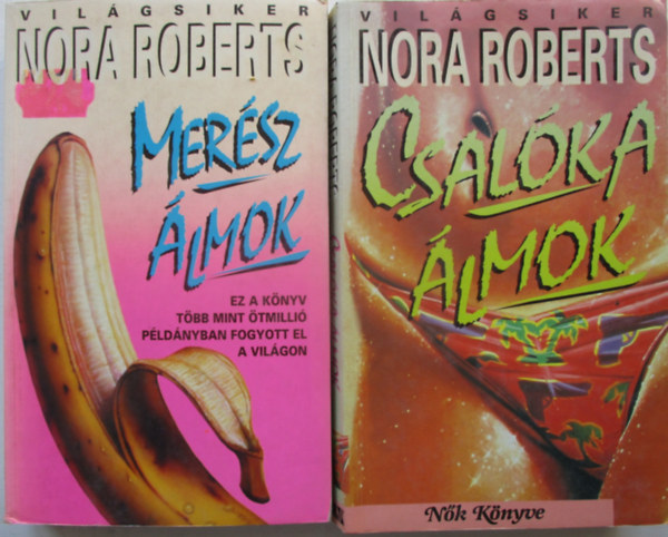 Nora Roberts könyvek (2db.): Csalóka álmok + Merész álmok