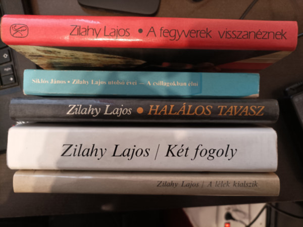 Zilahy Lajos - 5db Zilahy Lajos k�nyv: A l�lek kialszik; A fegyverek visszan�znek; Hal�los tavasz; K�t fogoly; Sikl�s J�nos: Zilahy Lajos utols� �vei- A csillagokban �lni