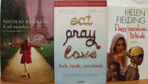 Elizabeth Gilbert, Nicolas Barreau Helen Fielding - Romantikus knyvcsomag
