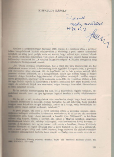 Jenei Ferenc - Kisfaludy Kroly- Klnlenyomat