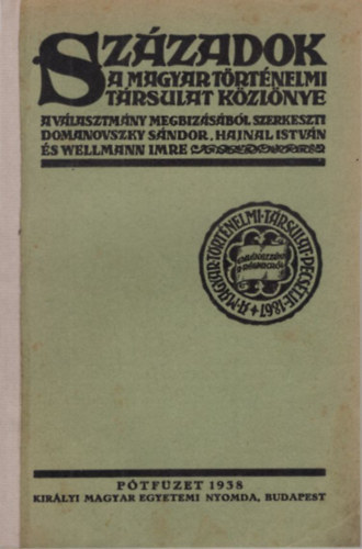 Sz�zadok p�tf�zet 1938