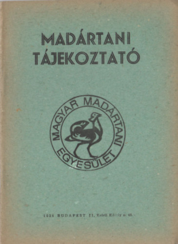 Nincs feltüntetve - Madártani tájékoztató 1984. október-december