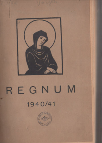 Budapest - Regnum egyháztörténeti évkönyv 1940-1941
