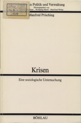 Manfred Prisching - Krisen: Eine soziologische Untersuchung