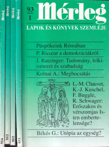 Mrleg - Lapok s knyvek szemlje - 29. vfolyam 1993/1-4