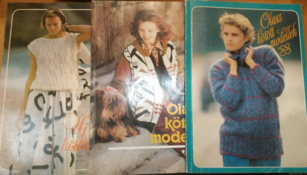 Szabados Erzs�bet, R�cz Julianna - 3 db k�zimunka: Olasz k�t�tt modellek '88 + Olasz k�t�tt modellek '90 + �j olasz k�t�k�nyv +