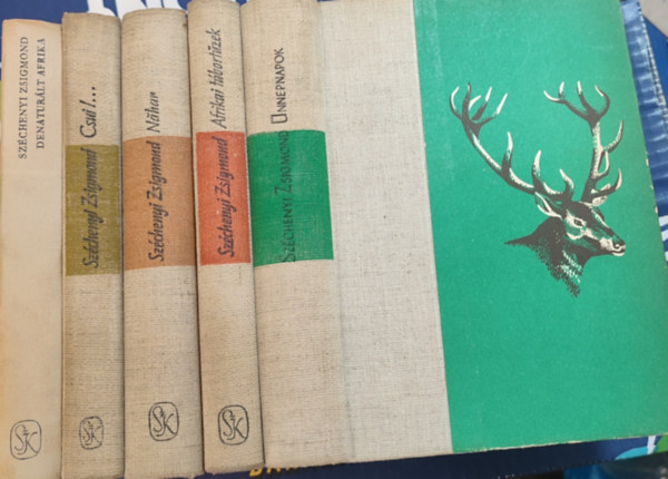 Szchenyi Zsigmond - nnepnapok, Afrikai tbortzek, Nahar, Csui!..., Denaturlt Afrika, 5db vadsz knyv