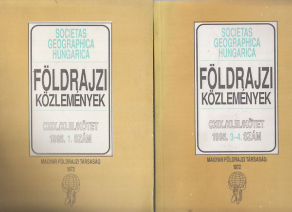 Földrajzi közlemények 1995/1, 3-4. szám