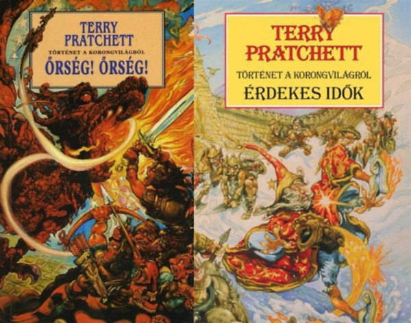 2 db könyv a Korongvilág sorozatból: Őrség! Őrség! + Érdekes idők