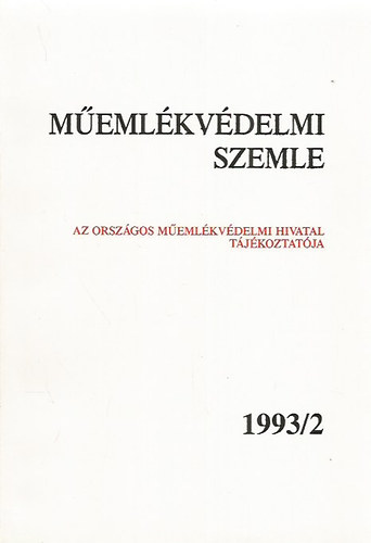 Memlkvdelmi Szemle 1993/2