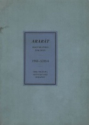 Orsz. Izraelita Leányárvaház - Ararát (Magyar zsidó évkönyv 1943-5703/4)